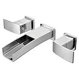 (1.5 gpm, Polished Chrome) Pfister GT49DF1K Kenzo 2-Handle Waterfall Wall Mount Waterfall Bathroom F