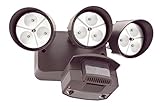 Lithonia Lighting OFLR 9LN 120 MO BZ M2 LED Outdoor 3-Light Floodlight with Motion Sensor, Black Bro