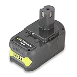 For P108 ONE+ High Capacity 18v 4000mAh Lithium Ion Rechargeable Replacement Battery for Ryobi One +