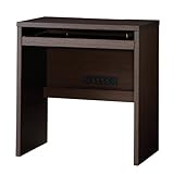 小島工芸 日本製 組立不要 健康仕様のFフォースター キーボードトレー コンセント付きPCデスク 幅70cm デスク C1D-70デスク ウェンジ [奥行45cm 高さ74cm] 6150075