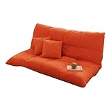 オレンジ／マルチリクライニングコンパクトソファ リビング 癒し sofa ソファ リクライニング 北欧 お洒落