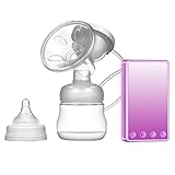 phenovo　インテリジェント　マイコン　電動　搾乳器　さく乳器　哺乳瓶　おしゃぶり付き　安全　全2色 - パープル
