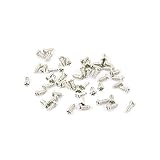 uxcell セルフタッピング･ネジボルト M1.2 x 3mm 0ラウンドヘッド ステンレス鋼 50個入り