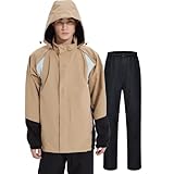 [TopKylin] レインウェア メンズ レインコートカッパ 雨具 上下セット雨合羽 ウィンドブレーカー 防水 防寒 軽量 透湿 防風 ワークマン アウトドア ゴルフ 登山 自転車 釣り 通勤 通学