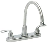 Premier 126966 Waterfrontキッチン蛇口with 2つハンドル、つや消しニッケル、鉛フリー