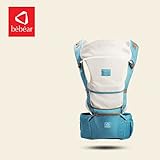 赤ちゃん抱っこひも_Bebearキャリースタイルローディングクマベビーキャリア_Sky Blue_ワンサイズ_負荷軸受け:20kg