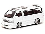 ☆＊ Tarmac 1/64 トヨタ ハイエース ワゴンカスタム ホワイト