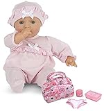 バンドルIncludes 2アイテム – メリッサ&ダグMine to Love Jenna 12-inchソフトBodyベビー人形ロンパースと帽子とメリッサ&ダグMine to Love Doll 
