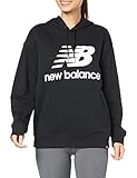 [ニューバランス] Essentials スタックドロゴ オーバーサイズド フーディ― WT03547 スウェット パーカー レディース ブラック(BK) M