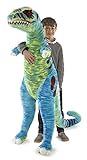 Melissa & Doug Jumbo T-Rex Dinosaur - Lifelike Stuffed Animal (over 4 feet tall) [並行輸入品]