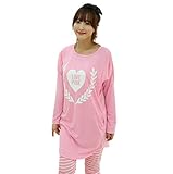 Asia Color 授乳 パジャマ マタニティ スウェット ルーム ウェア 妊婦 グレー服 産前 産後 (L, ビンク)