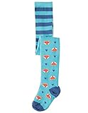 Frugi オーガニックコットン キッズ タイツ アクアブルー/きつね サイズ 2-4Y (95-100) ～ 8-10y (130-140) (2-4Y（2-4才：95-100）)