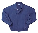 (SUN-S) サンエス 空調服 長袖ブルゾン (ファン無・服のみ) 綿100% 生地薄地 (KU90550) ダークブルー　4L