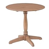 アンティーク調ラウンドテーブル/リビングテーブル 【円形 直径60cm】 木製 木目調 『バーニー』 PM-618