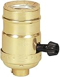 Cooper Wiring Devices 917ABD-SP-L 250-Watt Electrolier Medium Base Metal Shell One Circuit Turn Knob