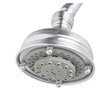 Rohl 1085/8APC 4-Inch Three Function Diameter Santena Five Jet Shower Rose Showerhead, Polished Chro