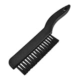 uxcell 静電防止ブラシ 　ブラック 長いPCBダストクリーン 接地導体抗静的ESDブラシ 　10インチ