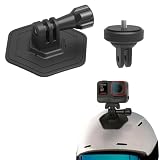 Buziba ヘルメット粘着粘着マウントカーブ接着ベースキット DJI Osmo Action 4用 柔軟な粘着マウント Insta360 GO3/GoProおよびほとんどのアクションカメラ用
