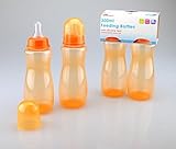 First Steps Orange Baby Feeding Bottles 300ML BPA Free 0+ Months by First Steps