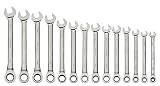 Williams MWS-1124NRC Combo Ratcheting Wrench Set, 6 mm - 19 mm, 14-Piece [並行輸入品]