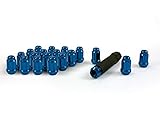 High Quality 21132BL Small Diameter Acorn Blue 4 Lug Kit (12mm x 1.50 Thread Size) - Pack of 16