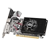 Daconovo GT210 グラフィックスカード 1GB/DDR3/64 ビットメモリビデオカードコンピュータグラフィックスカードサポート HD + VGA + DVI-D ポートオフィスエンターテイメント