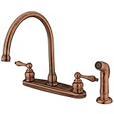 KINGSTON BRASS KB726ALSP Kitchen Faucet, Antique Copper [並行輸入品]