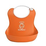 BabyBjorn Soft Bib, Orange by BabyBjﾃ・ﾂｶrn [並行輸入品]