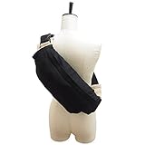 ベビーキャリア 収納カバー ファスナー DENIM&オックス (ブラック)