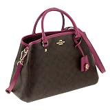 Coachカバン Sign Sm Margo Carryall Handbag Brown/Fuchsia [並行輸入品]