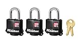 Master Lock 311TRI Keyed Alike Laminated Steel Padlock , 3-Pack [並行輸入品]