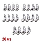 10 / 20 / 30 / 50個ステンレススチールL形コーナーブレースジョイント右角度ブラケット 20PCS EIOLP152609521646