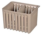 パール金属 冷凍庫 冷蔵庫 収納 ボックス 仕切り付 ライトブラウン モチーフ 日本製 HB-1750