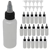 ドロッパーボトル 60ml 小分け 詰め替え用 塗料 グルー 液体 模型 手芸 アート まとめ買 漏斗10個付属(60ml)