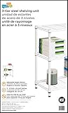 3Tier White Steel Urban Adjus