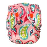 FuzziBunz Adjustable First Year Pocket Diaper (6-24 lbs) - Perfect Paisley by FuzziBunz