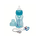 ブルードクターブラウン240ミリリットルボトル＆おしゃぶりギフトパック、 (Dr Brown's) (x 2) - Dr Browns 240ml Bottle & Soother Gift Pack