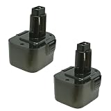 【JC】2個セット DEWALT DW9071 対応 12V ニカド 互換バッテリー 1.3Ah DC840KA 対応