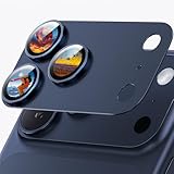 Jurqqer いfor iphone 17 Pro Max カメラ保護 全面保護 9Hサファイアガラス＆航空用アルミ合金製 防指紋 高透過率防傷 耐衝撃 露出オーバー防止 - for iPhone 17 Pro Max 専用 ダークブルー