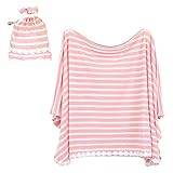 アビックス マミールナ ポンチョ型授乳ケープ(モチーフ付き) フリー ピンク 天竺 879430