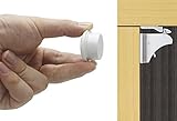Baby Safety Magnetic Cabinet Locks From Tescat - 8 Locks+3 Keys+4 Sets of 3M Adhesive Tapes+1 Ruler 