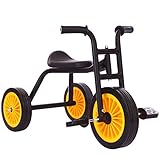 子供の三輪車シンプルなミニバイクシンプルな屋内と屋外2-6年の黒いカーボンスチールバイク