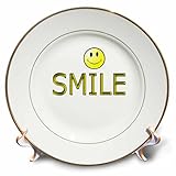 CP _ 3307レディースユーモア – Smile – プレート 8 inch Porcelain Plate cp_3307_1