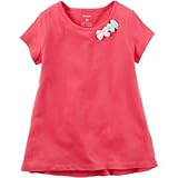 Carter's(カーターズ) ボウ インベリッシュ ティ ピンク トップス半袖Tシャツ 5歳【並行輸入】