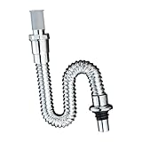 GUOOL 洗面台シンク排水管シンク下水排水管、洗面台キッチンバスルームフレキシブル、多機能S下水道排水ホース キッチンシンク 排水管 トラップホースシンクパイプ 防臭下水管 シンク排水管 洗面台下水管アクセサリー ユニバーサルシンク排水部品