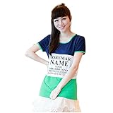 Lecpra (レクプラ) カジュアル Tシャツ マタニティ 授乳服 レッド グリーン ( M L XL ) 半袖 (L, 緑)