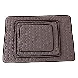 exitora 犬マット 犬マット夏用 犬マット冷感 犬マット防水 犬マット洗える ねこ うさぎ クールシート (ブラウンＳ)