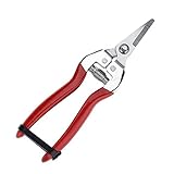 ガーデンローズプルーニングはさみはさみ、プロのハンドプルーナーストレート/カーブしたブレードステンレススチール、プルーニングスニップ、フラワーアレンジ、植物トリミング(カーブドブレード)