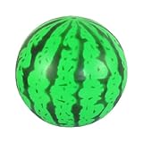 uxcell　スイカボール玩具　子供　膨張　PVC　キッズ　グリーン　ブラック