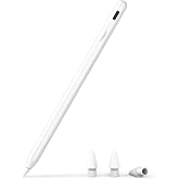 Metapen iPad用ペン タッチペン 2018年以降発売のiPad対応 マグネット吸着 誤作動防止 ペアリング不要（ホワイト） | USB-C急速充電 専用Wellnoteアプリ対応 超高感度 極細 軽量 耐摩スタイラスペン 学習・仕事・イラス